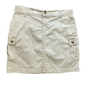 Lee Tan Cargo Skirt with Utility Pockets